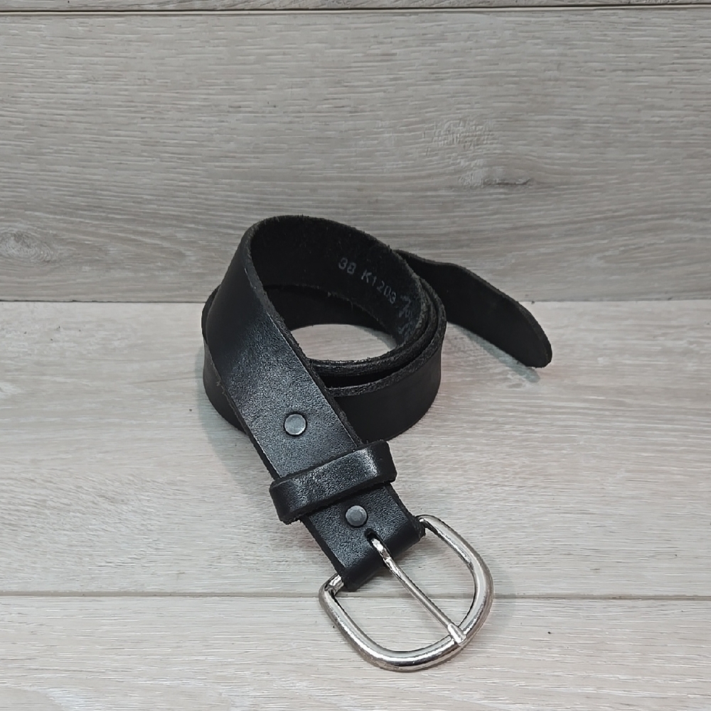 Tony Lama K1203 Men's Black Leather Belt Moto Sz 38